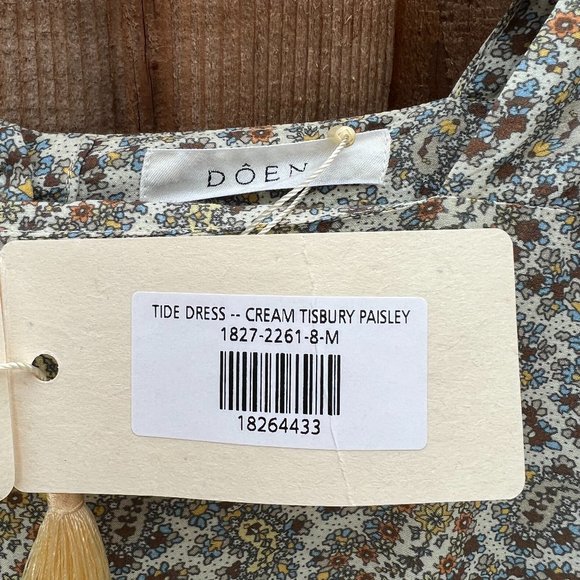 DÔEN Tide Cream Tisbury Paisley Dress - Picture 3 of 7